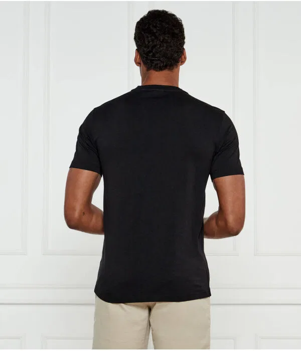 Мужская футболка хлопковая Regular Fit Calvin Klein, черный — фото 3