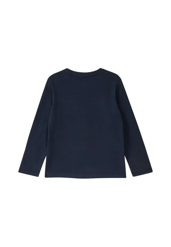 Лонгслив с принтом Long sleeved top S.Oliver, темно-синий — фото 2