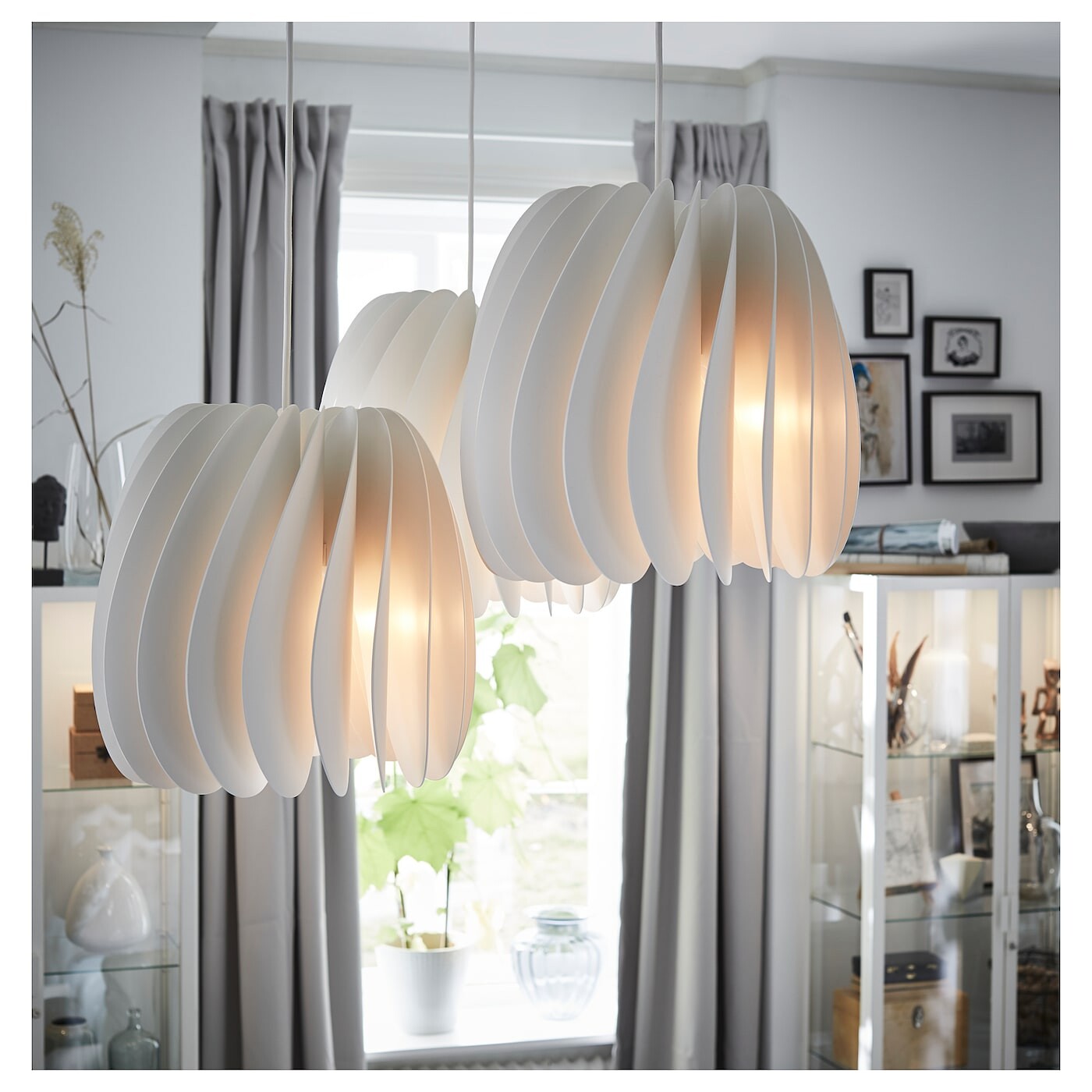 SKYMNINGEN  СКАЙМНИНГЕН Потолочный светильник, 42 см, белый IKEA — фото 3