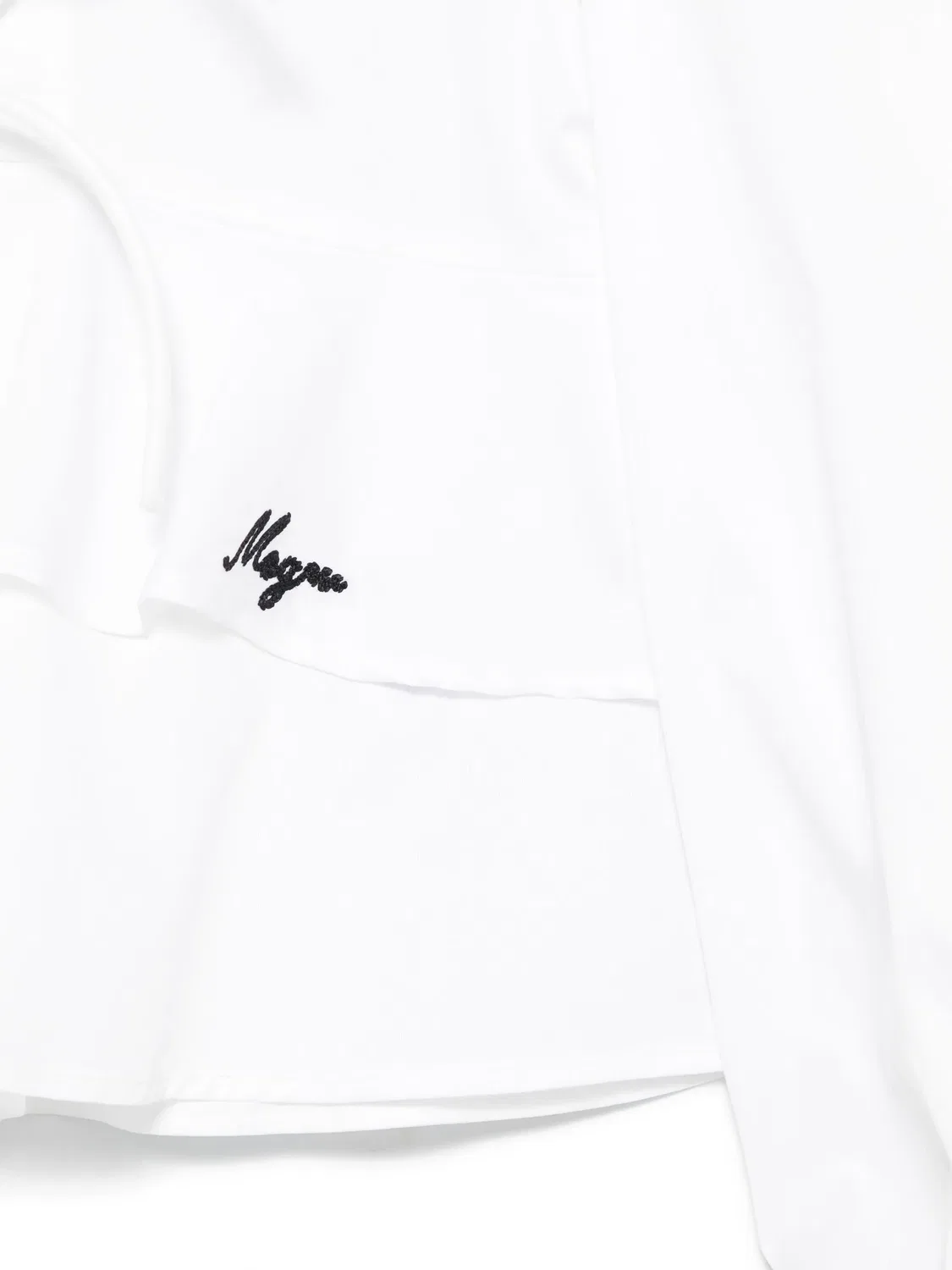 MSGM Блузка из поплина белая — фото 3