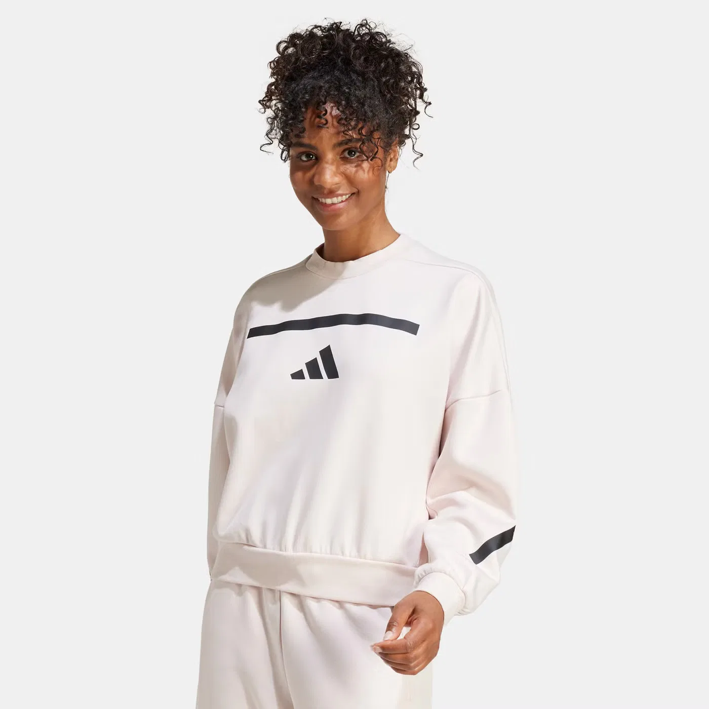 Свитшот с мягкой тканью Z.N.E. Adidas, розовый