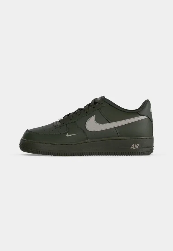 Кроссовки из экокожи Air force 1 ki tech unisex Nike Sportswort, newsprint/college grey Nike Sportswear, серый — фото 2