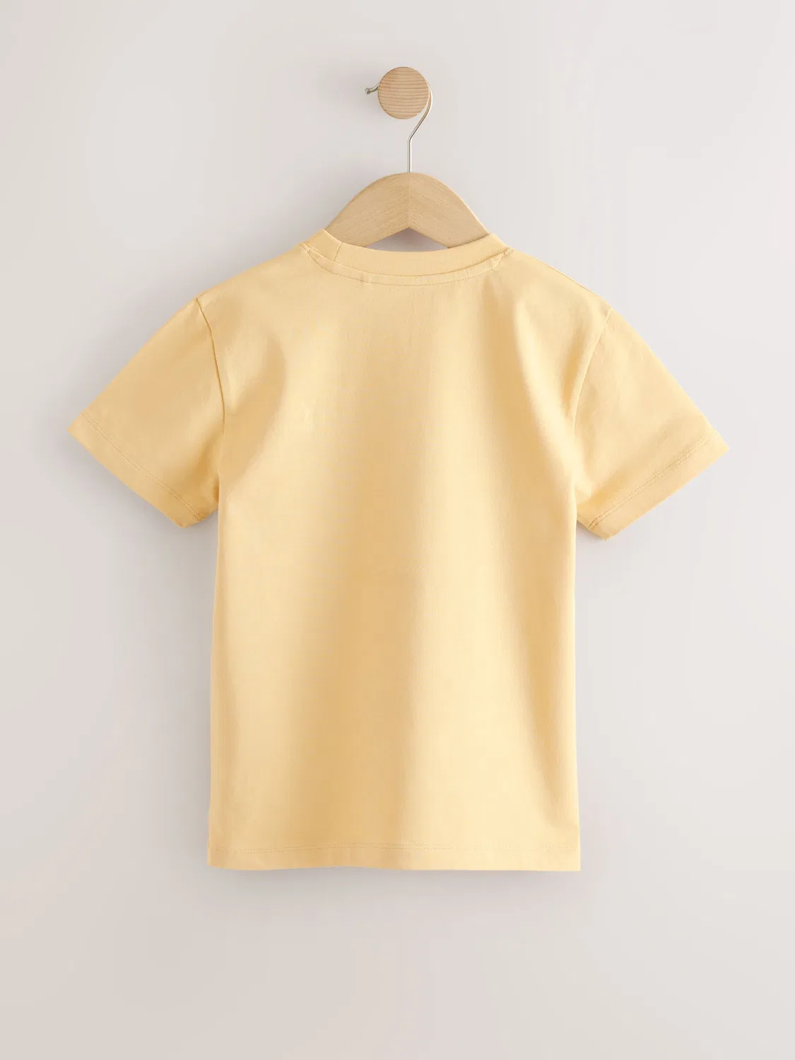 Футболка с вышивкой Stag Regular Fit Next, мягкий желтый — фото 2