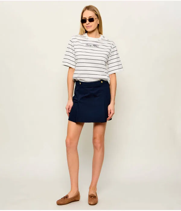 Женская мини-юбка хлопковая Tommy Hilfiger, Blu Marino — фото 2