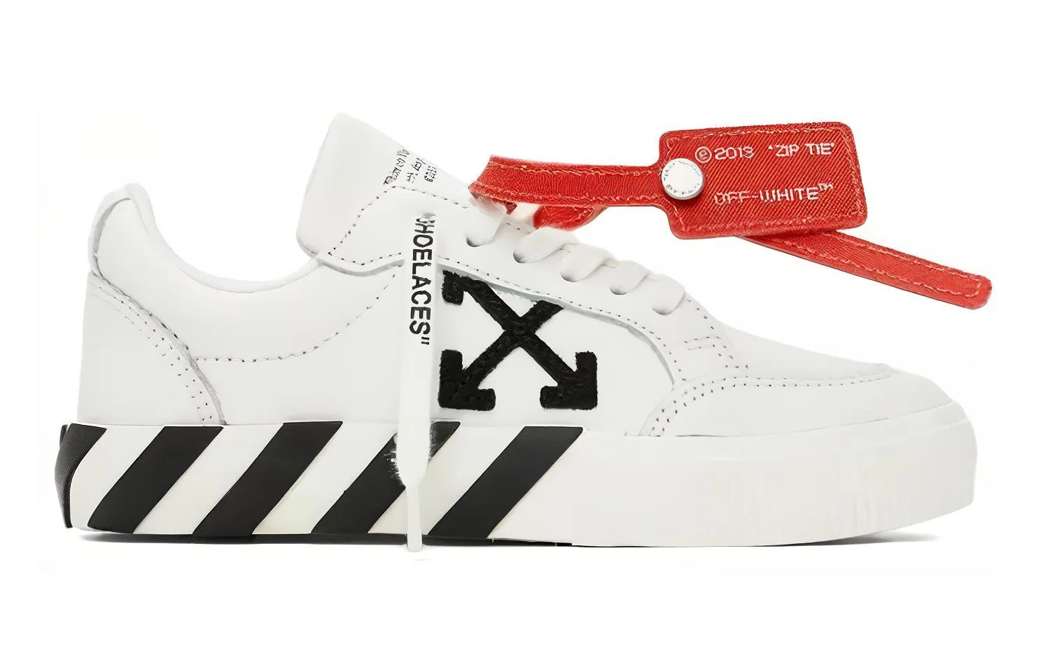 Детские кеды с принтом Vulcanized Low top OFF-WHITE — фото 3