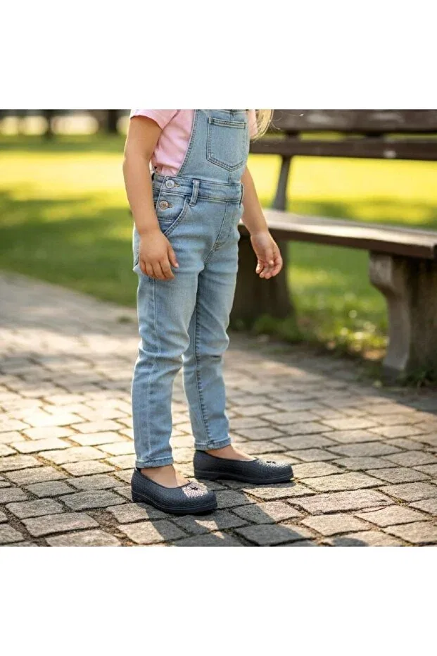 Детские туфли для девочек пластиковые серые Fiyra, Gray — фото 2