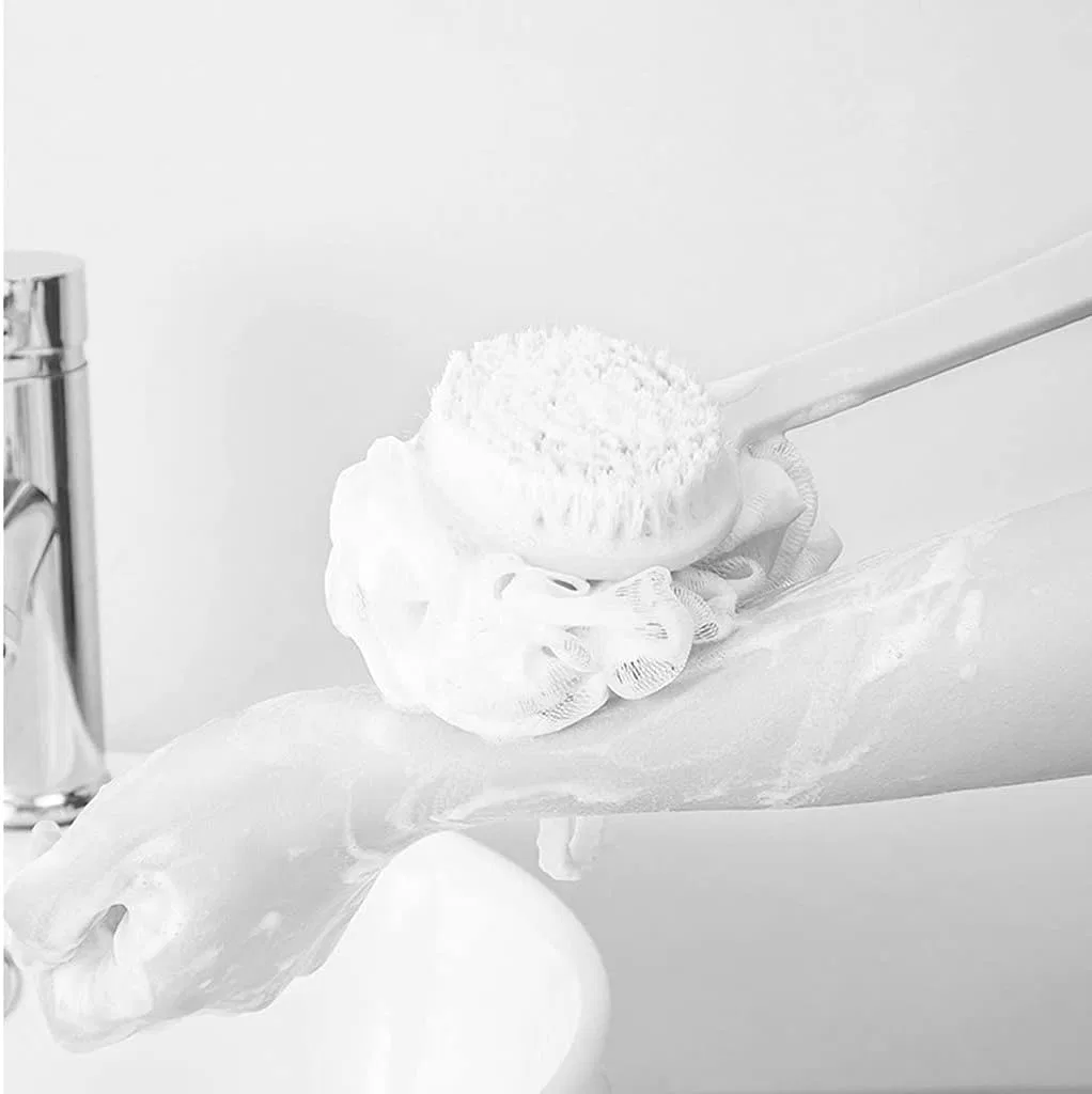 Щетка для тела с длинной ручкой, MXXHFC, 2 шт, 14.6x3.3 дюйма, Blue — фото 4
