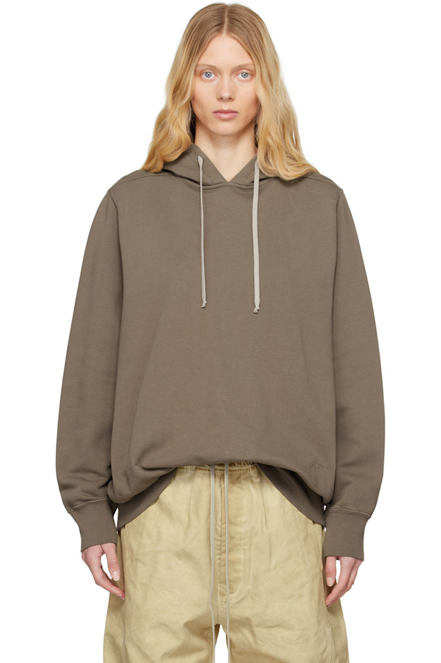 

Оверсайз худи Hollywood Rick Owens Drkshdw, цвет dust