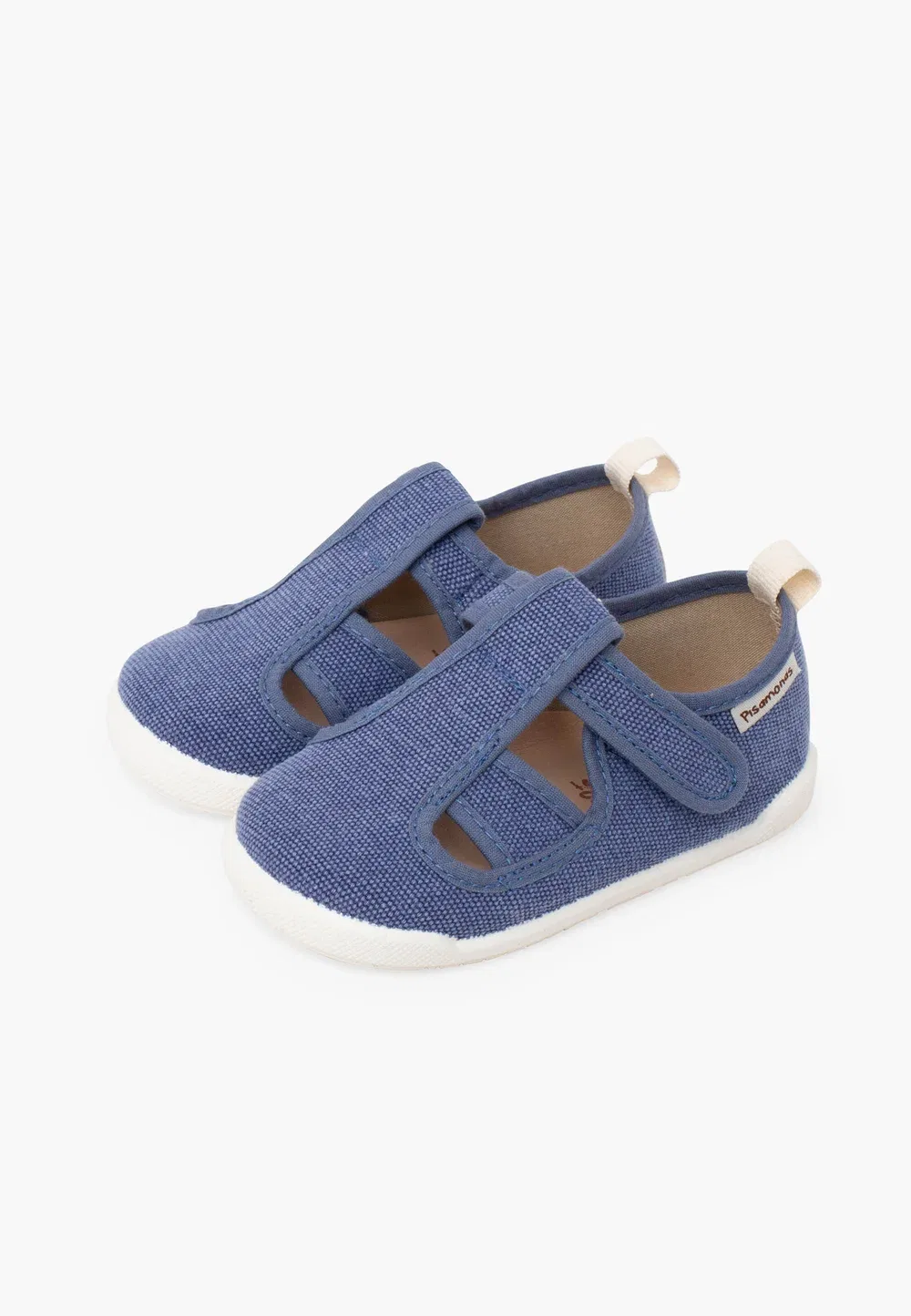 Сандалии босиком lona cangrejera niño - детская обувь Pisamonas, Azul Jeans — фото 2