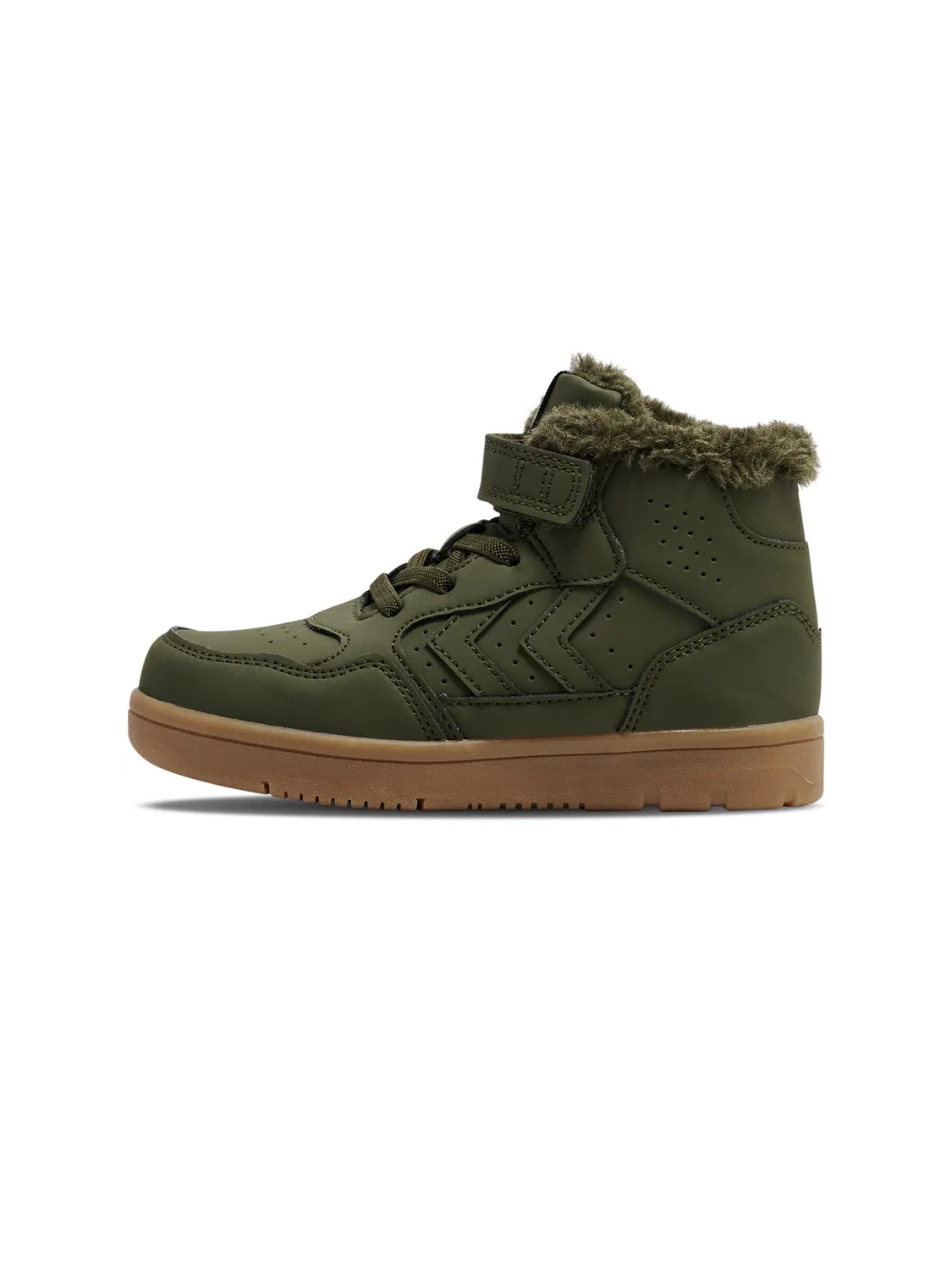 Детские зимние ботинки с флисовой подкладкой Camden Winter High Jr Hummel, Dunkelolivgrun