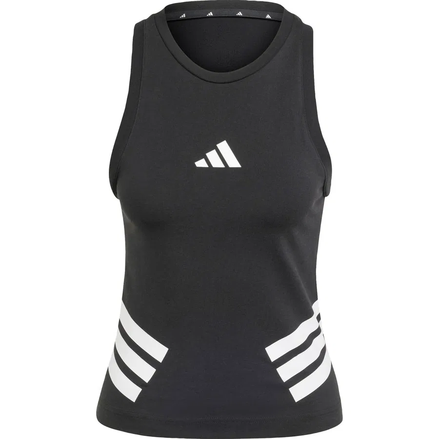 Спортивный топ без рукавов с принтом Future Icons 3-Stripes, adidas, Черный — фото 3