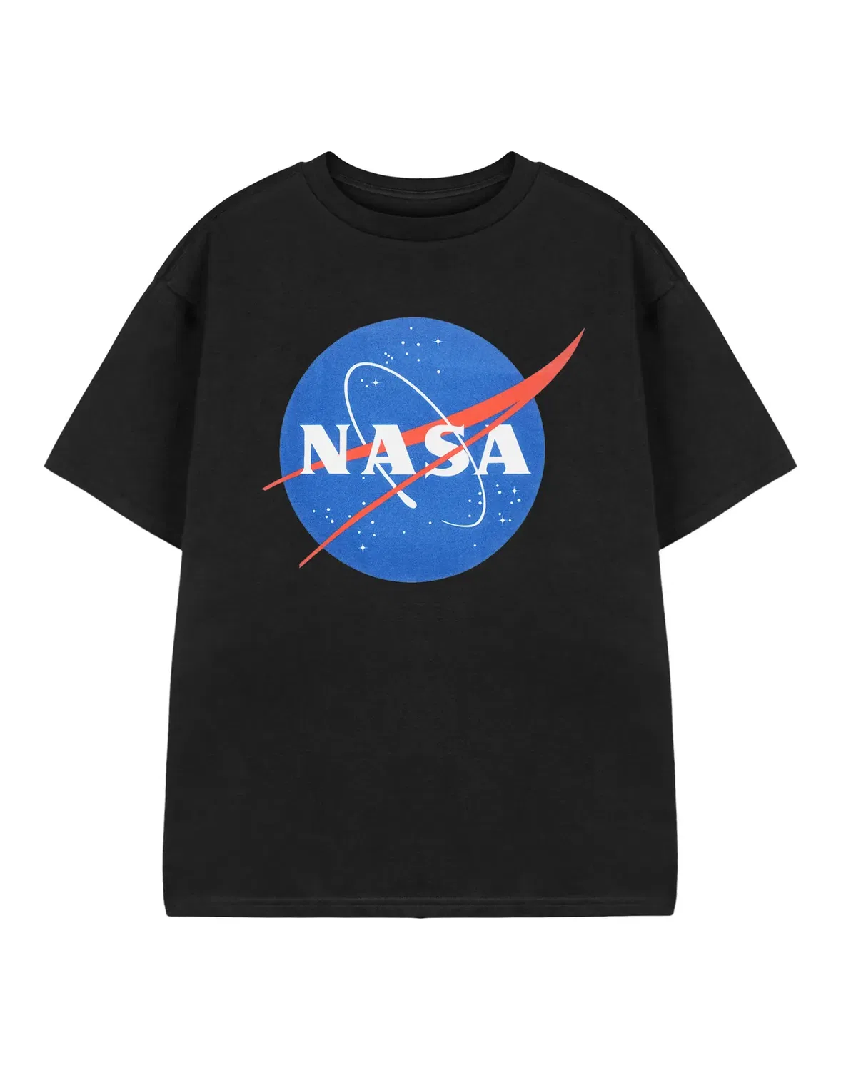 Детская футболка с коротким рукавом Nasa, Black