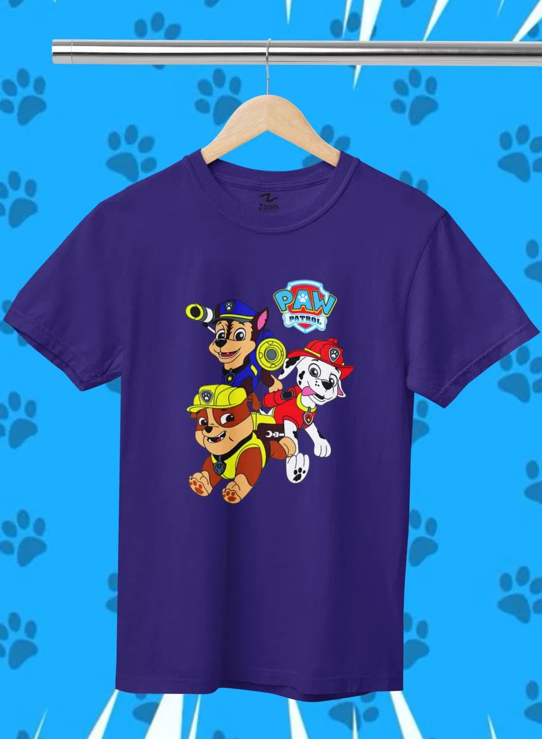 Zoom Футболка с принтом Paw Patrol, фиолетовый