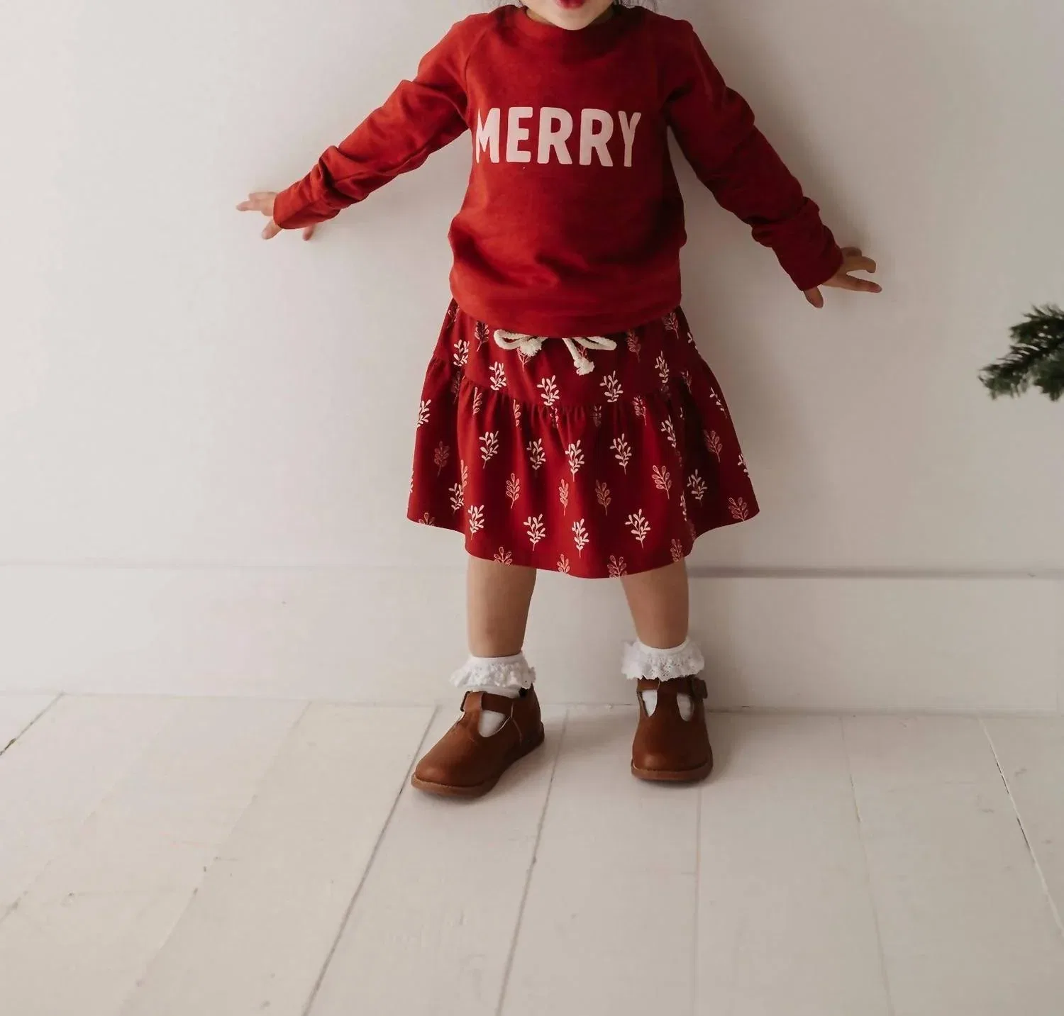 Детский свитшот с принтом Merry Berry babysprouts, красный — фото 3