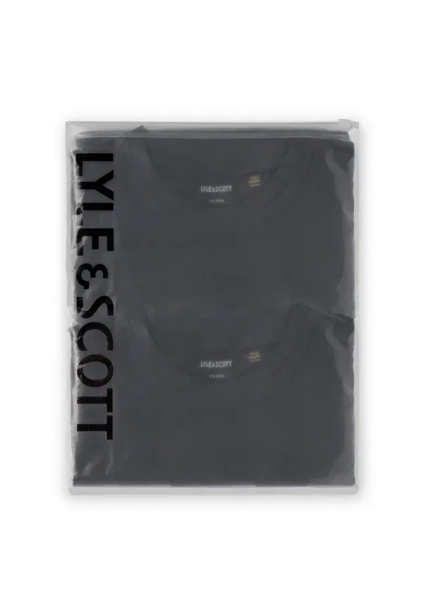 Комплект из 2 футболок, хлопок, Basic T-shirt, Lyle & Scott, Jet Black, черный — фото 3