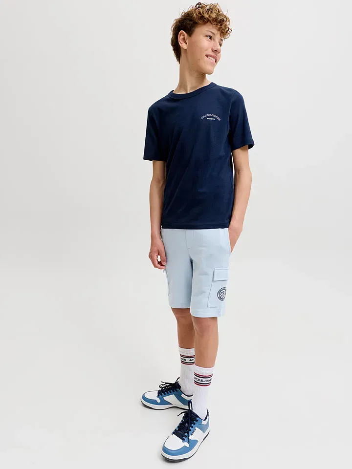 Шорты из футера Gordon Jack & Jones Junior, голубой — фото 2