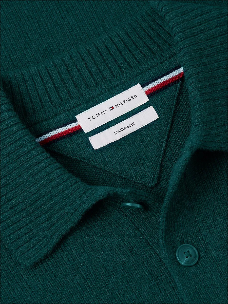Свитер TOMMY HILFIGER темно-зеленого цвета — фото 2