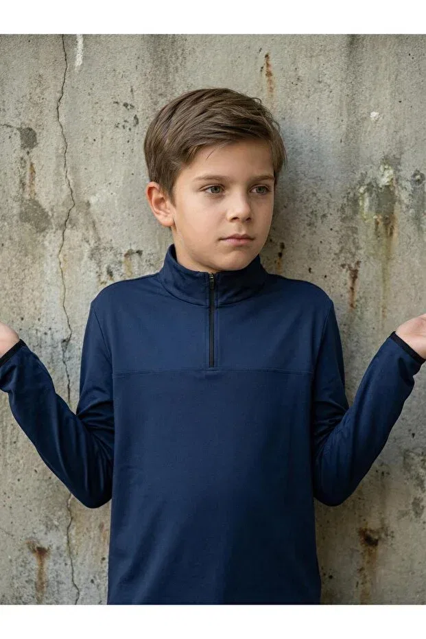 Детские свитшот для мальчиков с длинным рукавом Claw Up Work, Navy Blue