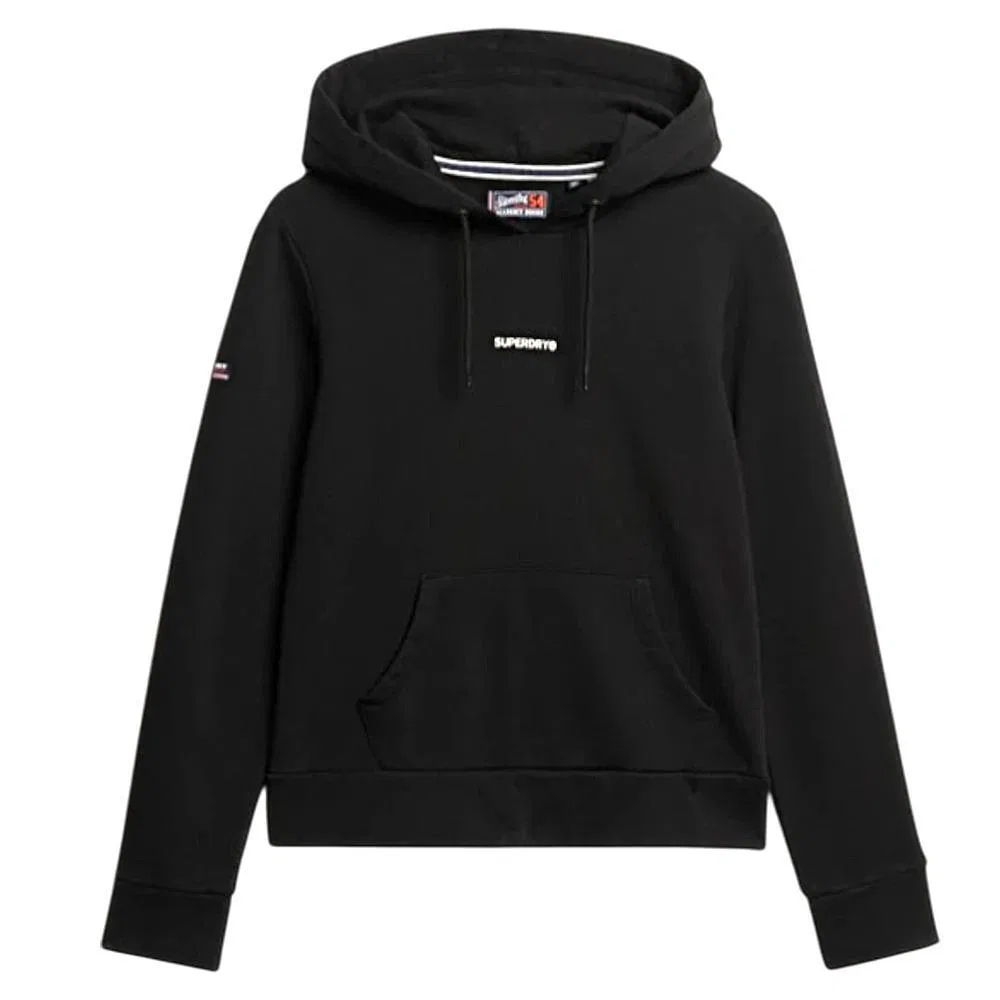 Женское худи с капюшоном Plain Hood Superdry, Schwarz — фото 2
