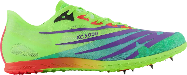 Бутсы New Balance XC 5K v6 'Cyber Jade Pixel Green', многоцветный — фото 2
