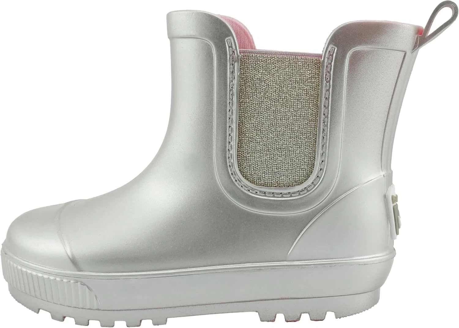 Детские резиновые сапоги Chelsea с принтом BEARPAW, Champagne Metallic — фото 3