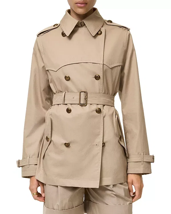 Женское пальто с поясом Foxfield Trench Burberry, Saltmarsh Beige