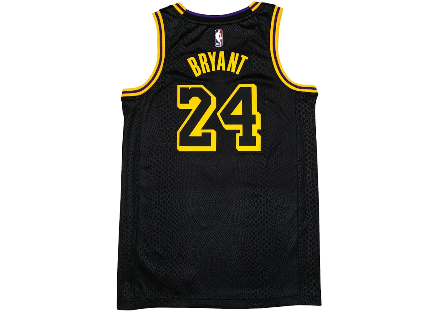 Мужская баскетбольная джерси с принтом Kobe Bryant Swingman Jersey Nike, Black/Gold