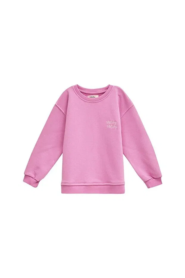 Детские свитшот для девочек хлопковый Matchy Matchy, Pink