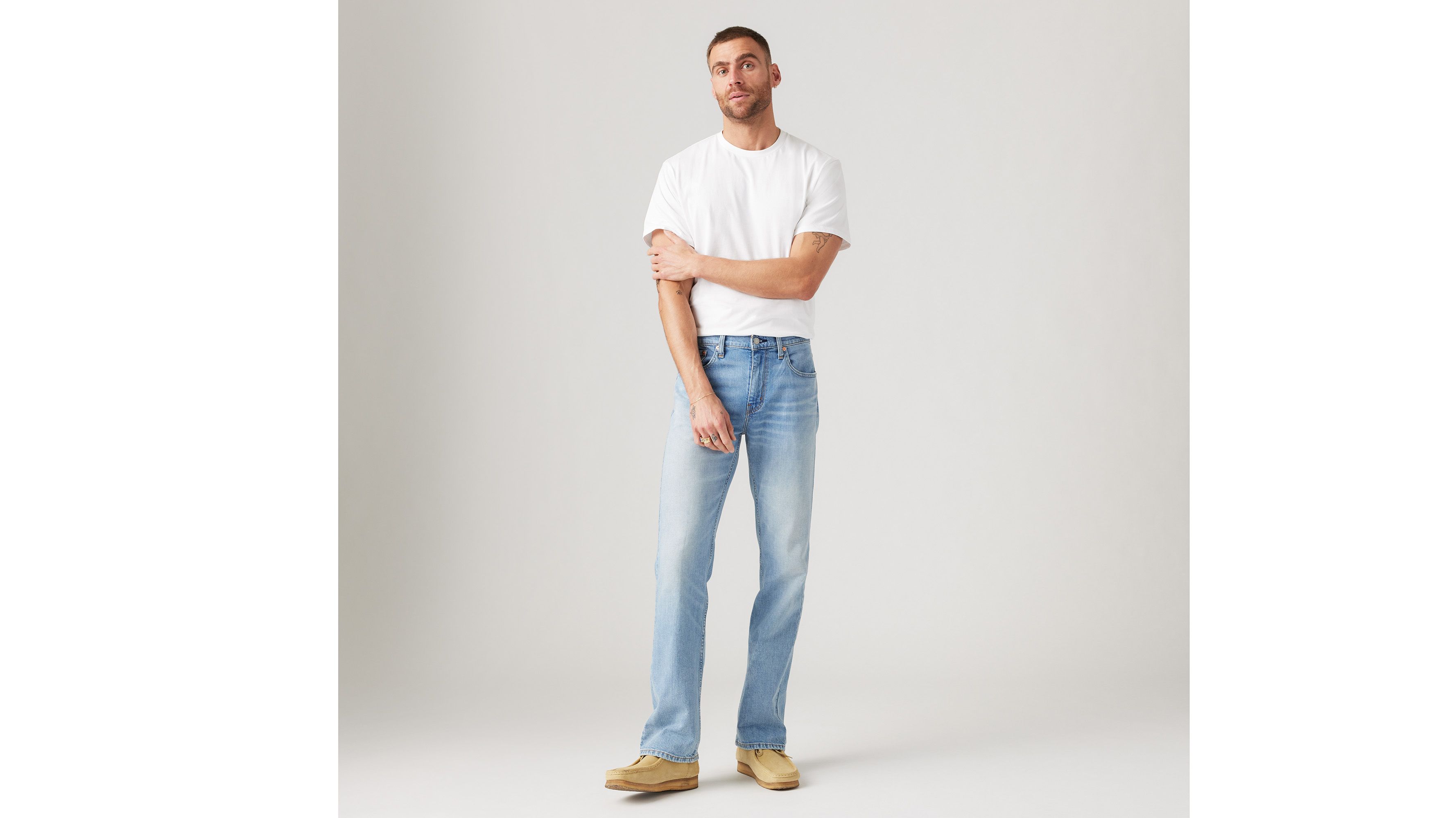 

527 Узкие мужские джинсы Bootcut Levi's, цвет Hole In The Wall - Medium Wash - Stretch