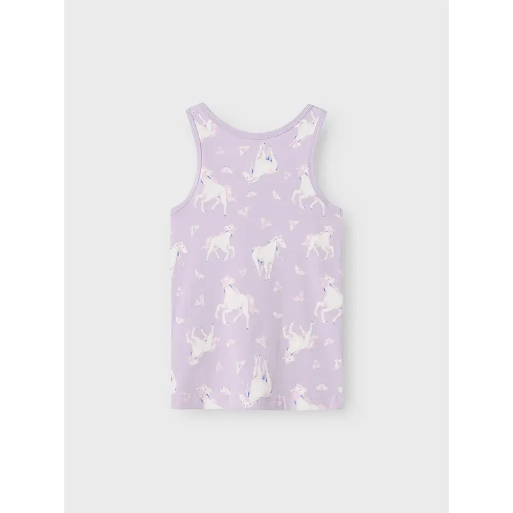 Комплект из 2 футболок без рукавов Horse Mini Name It, фиолетовый — фото 2