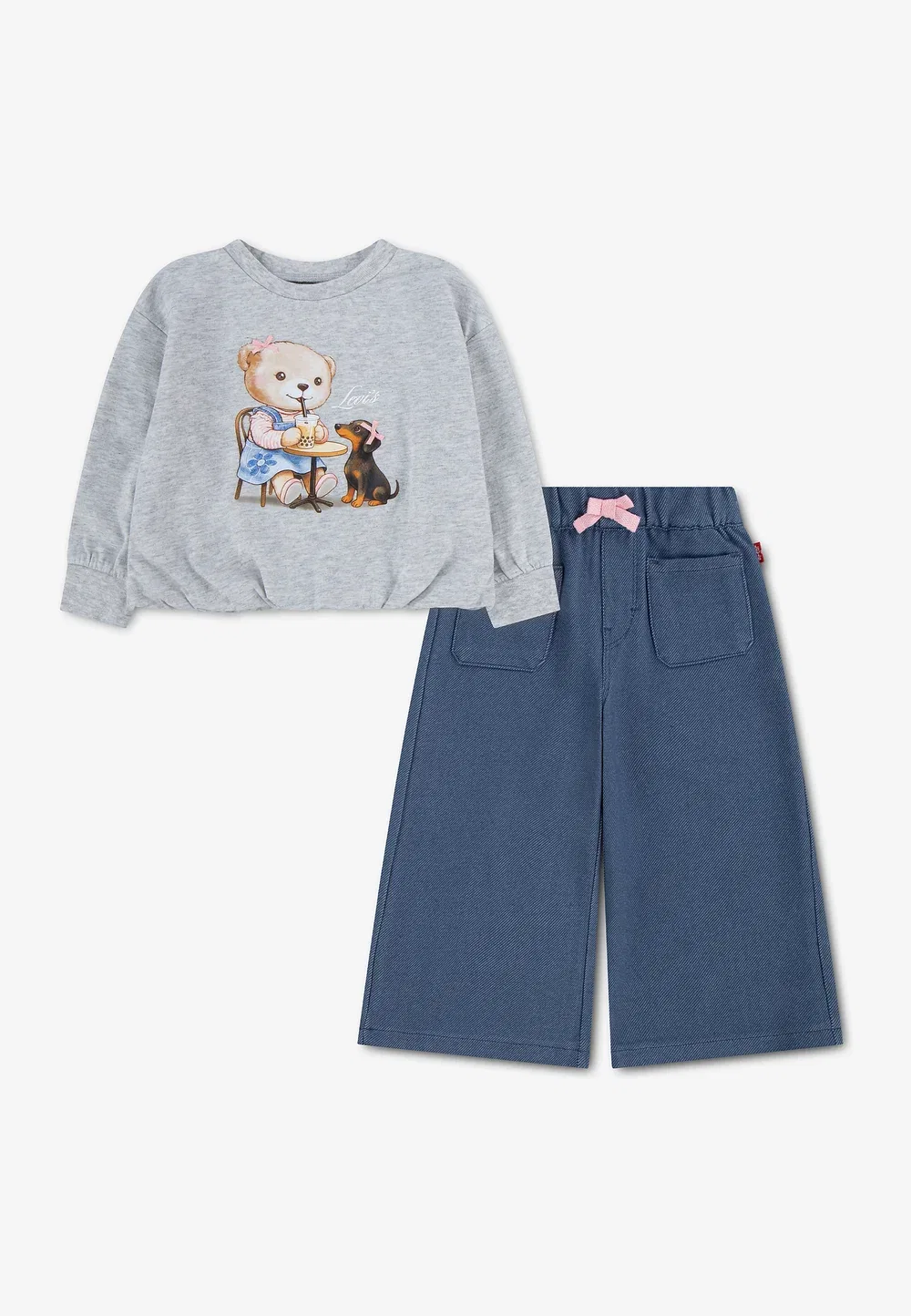 Комплект для встречи с поклонниками - футболка с длинными рукавами Levi'S, Light Gray Heather