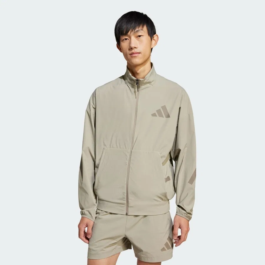 Мужская куртка из ткани с длинным рукавом adidas Z.N.E. Woven Track Top, Бежевый