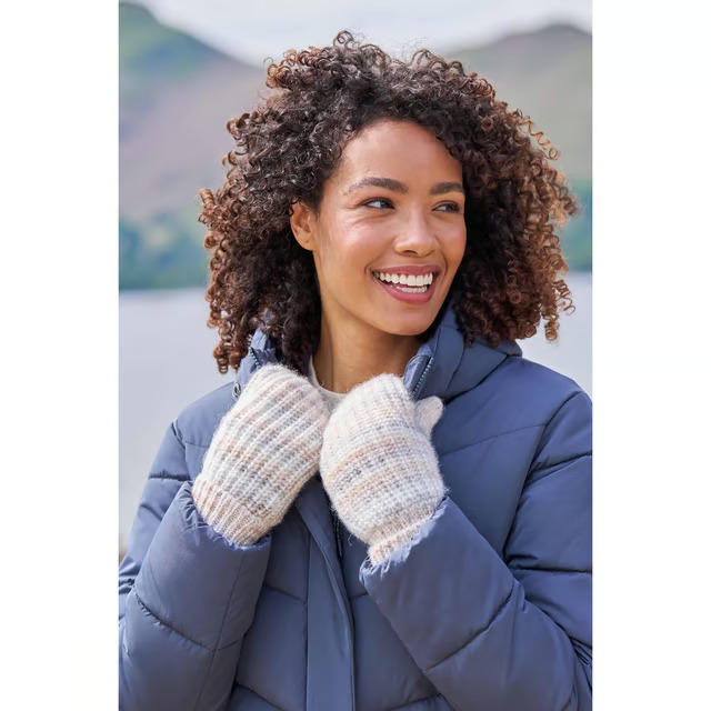 

Варежки с искусственным мехом Mountain Warehouse, бежевый