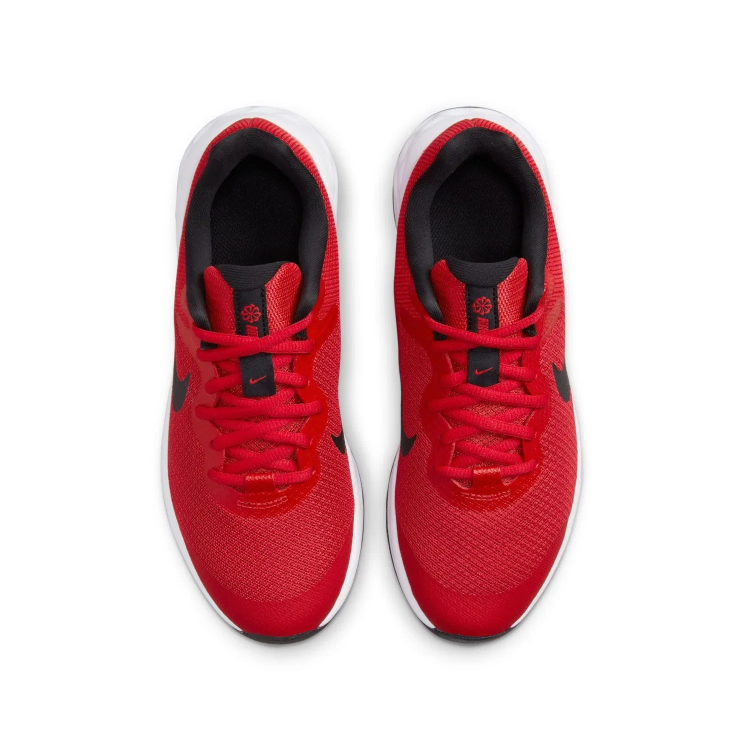 Детские кроссовки для мальчиков с мягкой подошвой Revolution 6 NIKE, Red University Red Black — фото 3