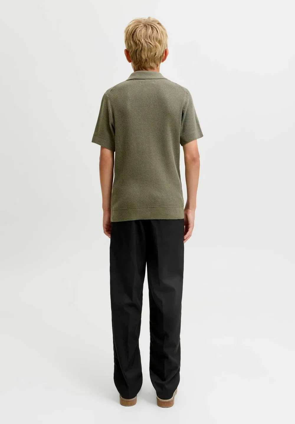 Брюки свободного кроя, брюки свободного кроя для мальчиков - брюки Jack & Jones Junior, Black — фото 3
