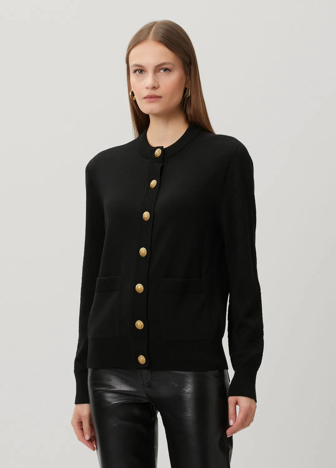 Женский кардиган Balmain, черный