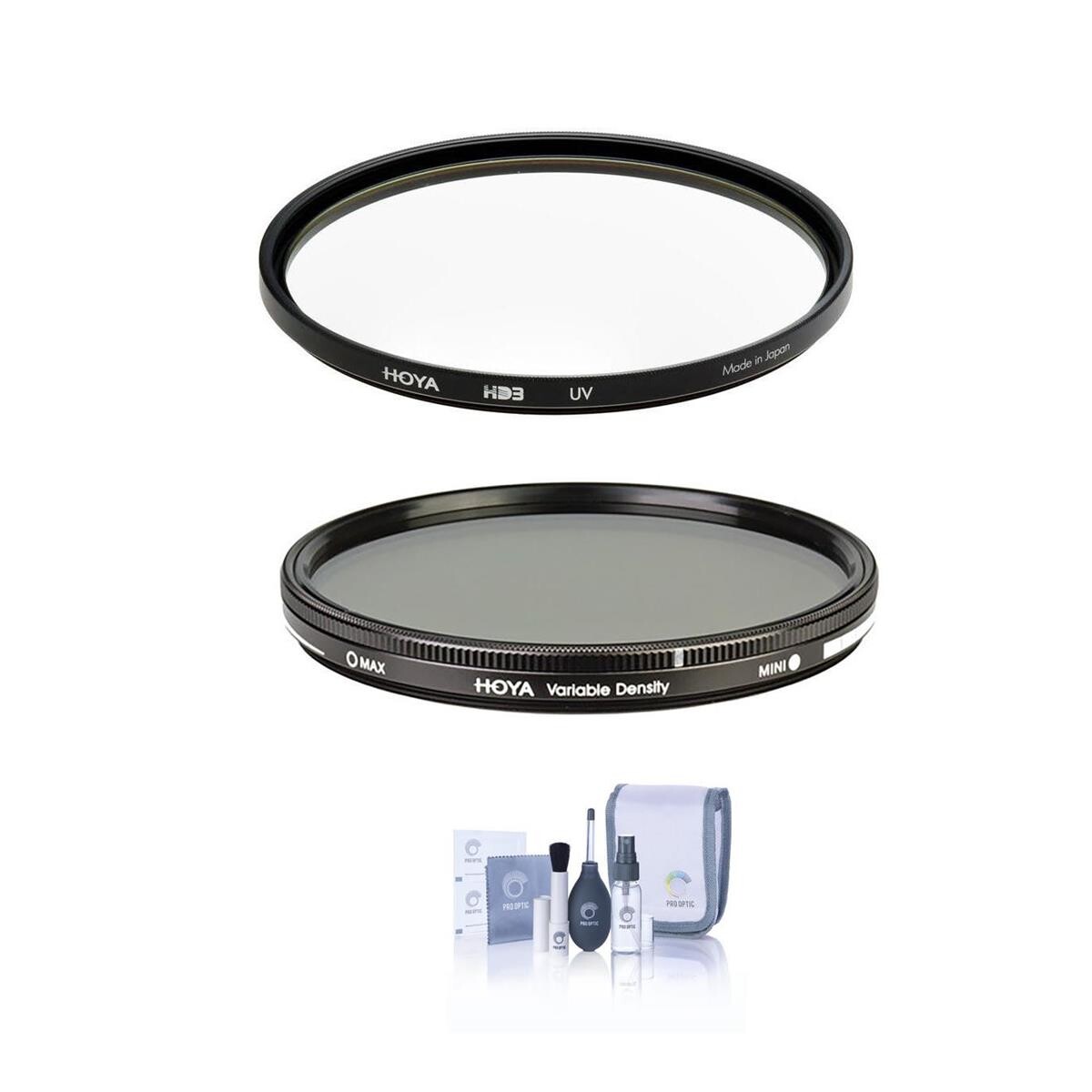 

Hoya 72mm HD3 UV Filter With Hoya 72mm Variable ND Filter (0.45 to 2.7 (1.5 to 9