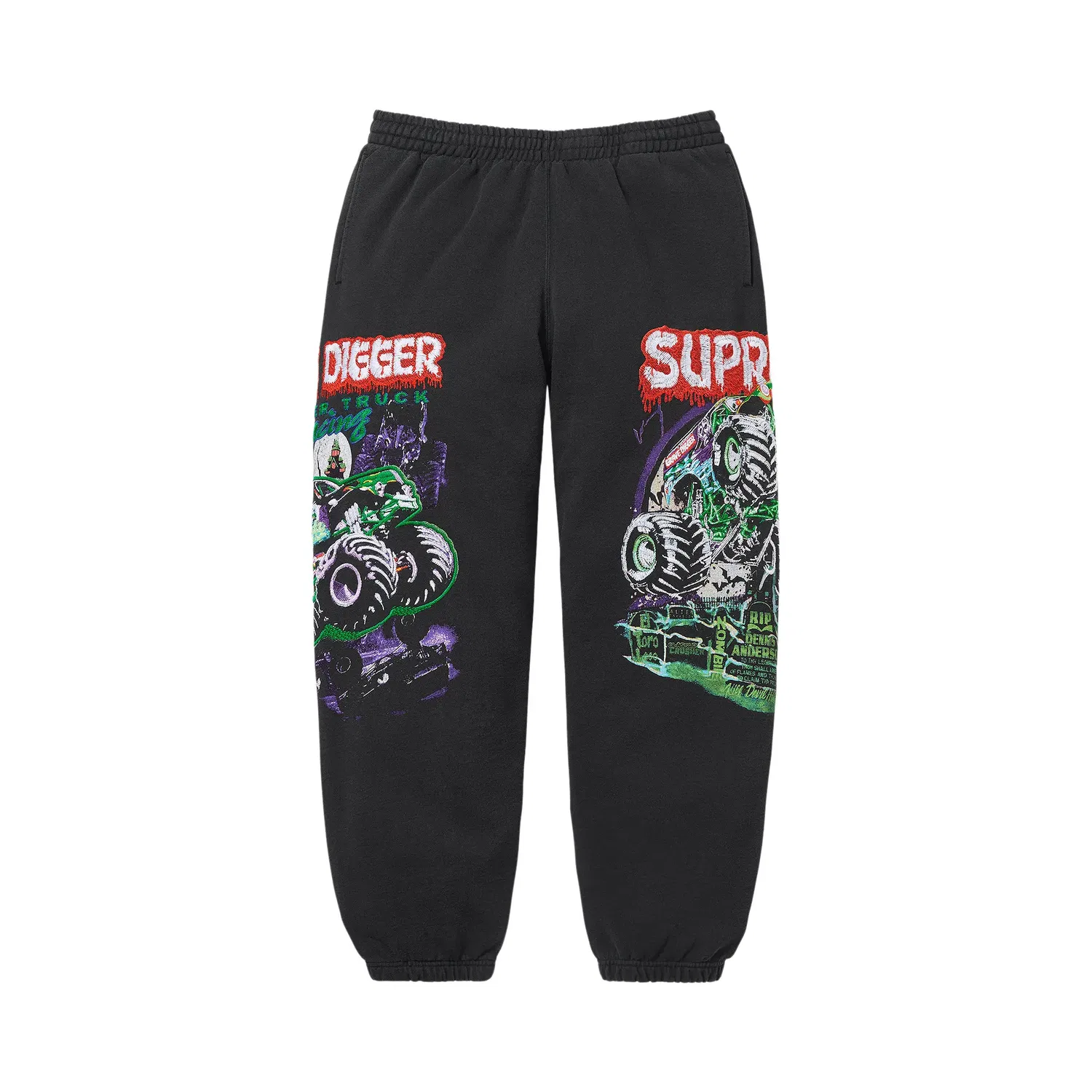 Спортивные штаны Supreme Monster Jam Grave Digger, черный