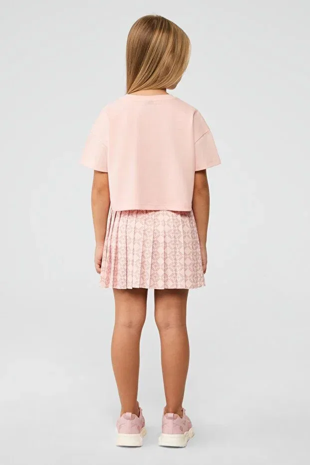 Детская футболка для девочек хлопковая Tyess, Pink — фото 4