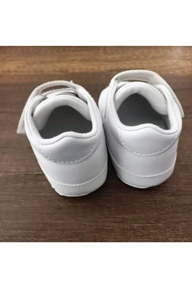 Детские спортивные тапочки для девочек из искусственной кожи Babytor, White — фото 3
