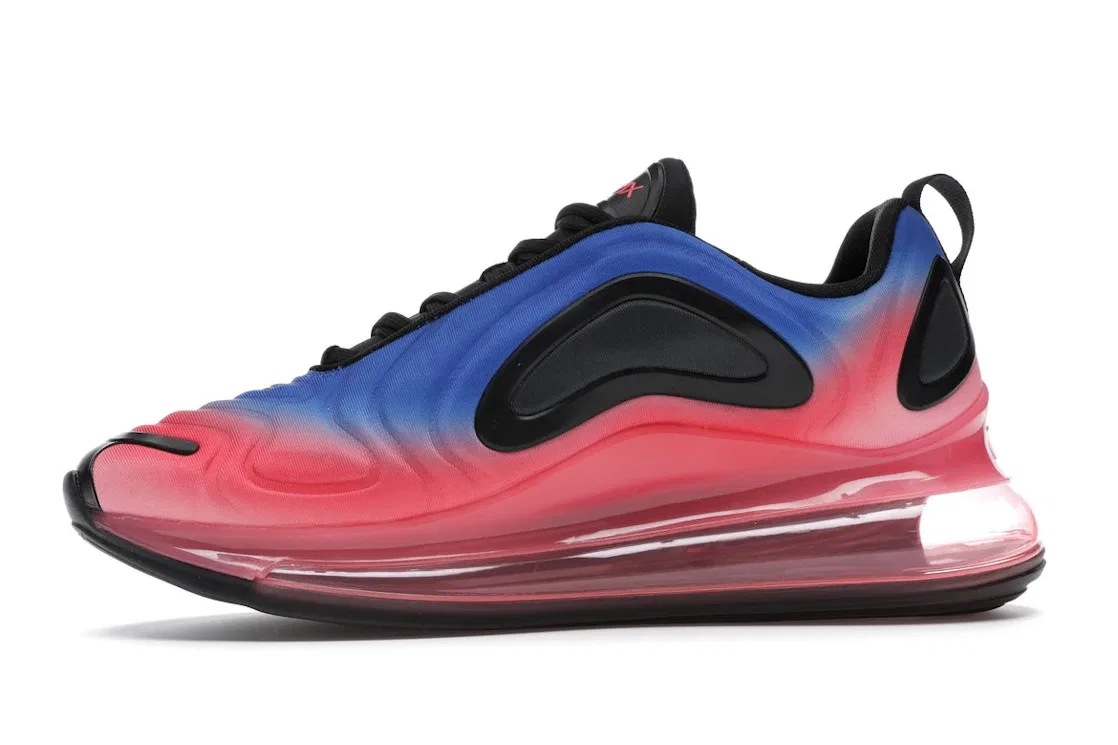 Детские кроссовки Lifestyle Nike Air Max 720, Black/Flash Crimson-Racer Blue — фото 3