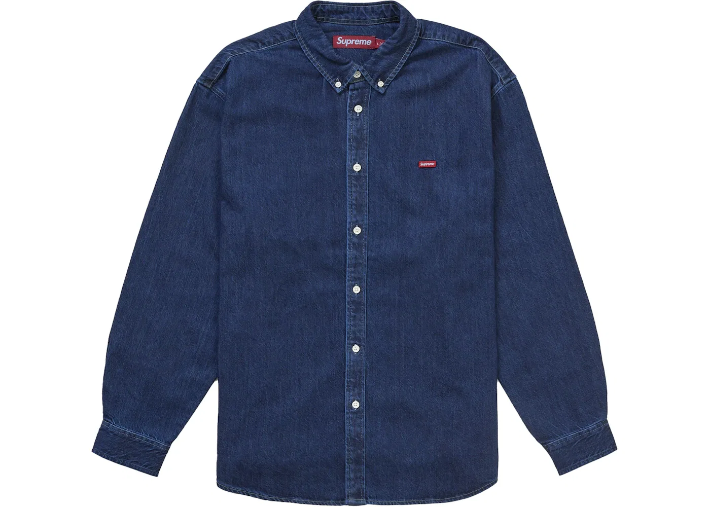 Мужская джинсовая рубашка Supreme Shirt (FW25), Dark Indigo