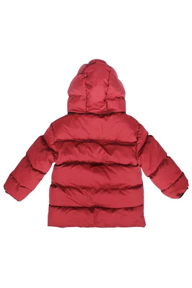 Детское пальто для девочек пуховое с капюшоном Generic Brands, Colored — фото 3