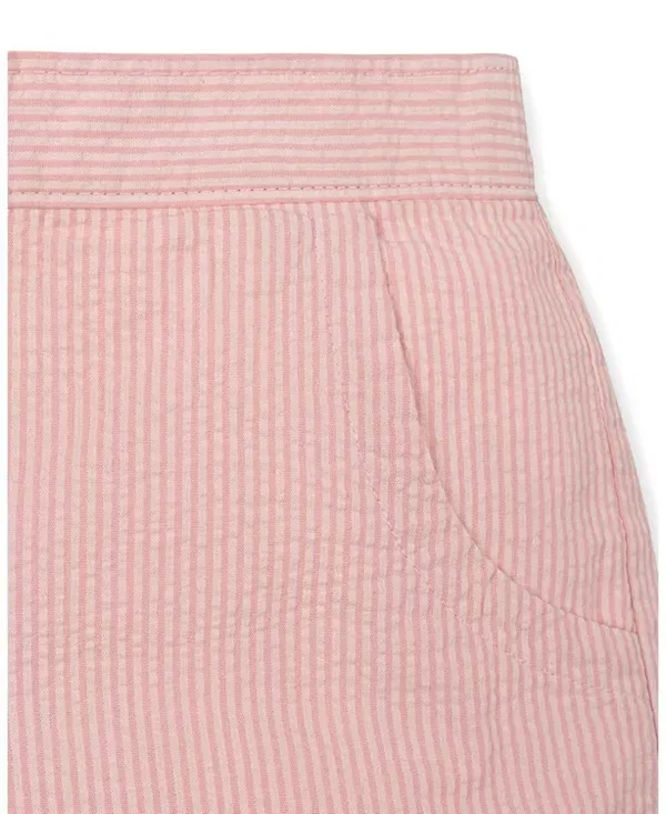Детские шорты для девочек из органического сэракера Tonal Rose Seersucker Hope & Henry, Tonal Rose Seersucker — фото 4