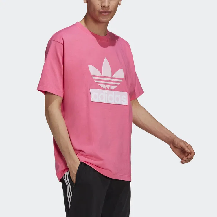 Мужская футболка с коротким рукавом Adidas Originals, Semi Neon Pink — фото 4