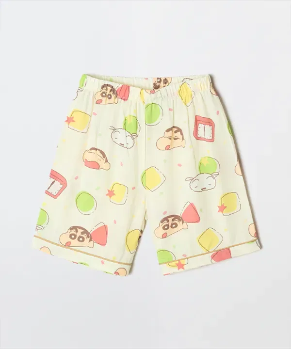 Пижама с коротким рукавом, Crayon Shin-chan, Spao Kids, слоновая кость — фото 3