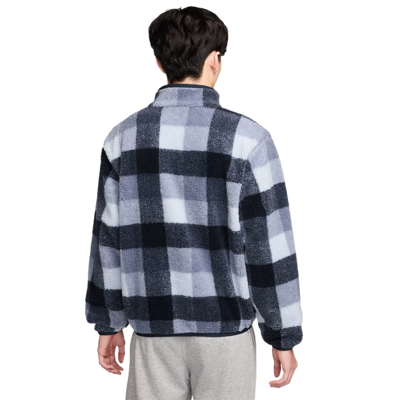 Толстовка мужская Nike Club Seasonal Winterized All Over Print Half-Zip, цвет Navy/Blue — фото 2