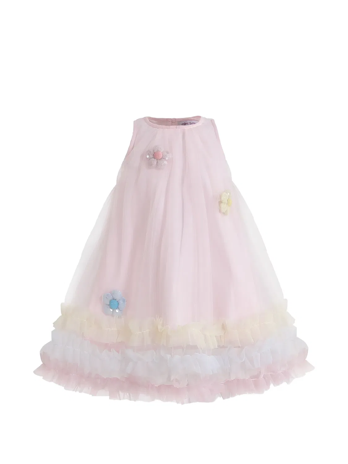 Платье Alessia с цветочной аппликацией Mimi Tutu, розовый