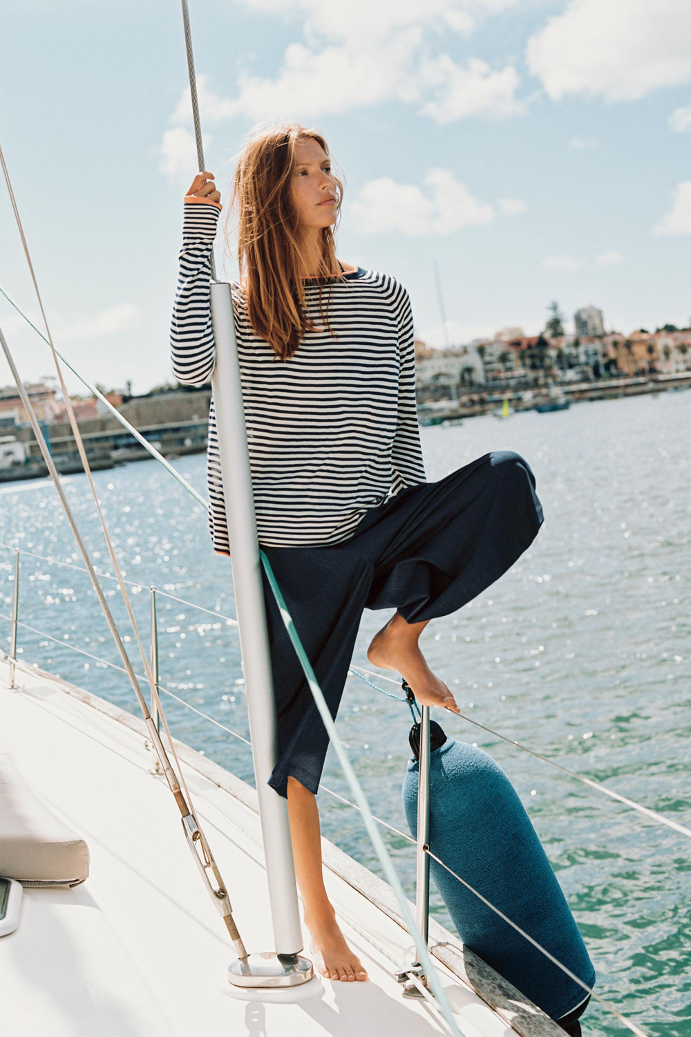 Джемпер Zara Double Knit, черно-белый — фото 4