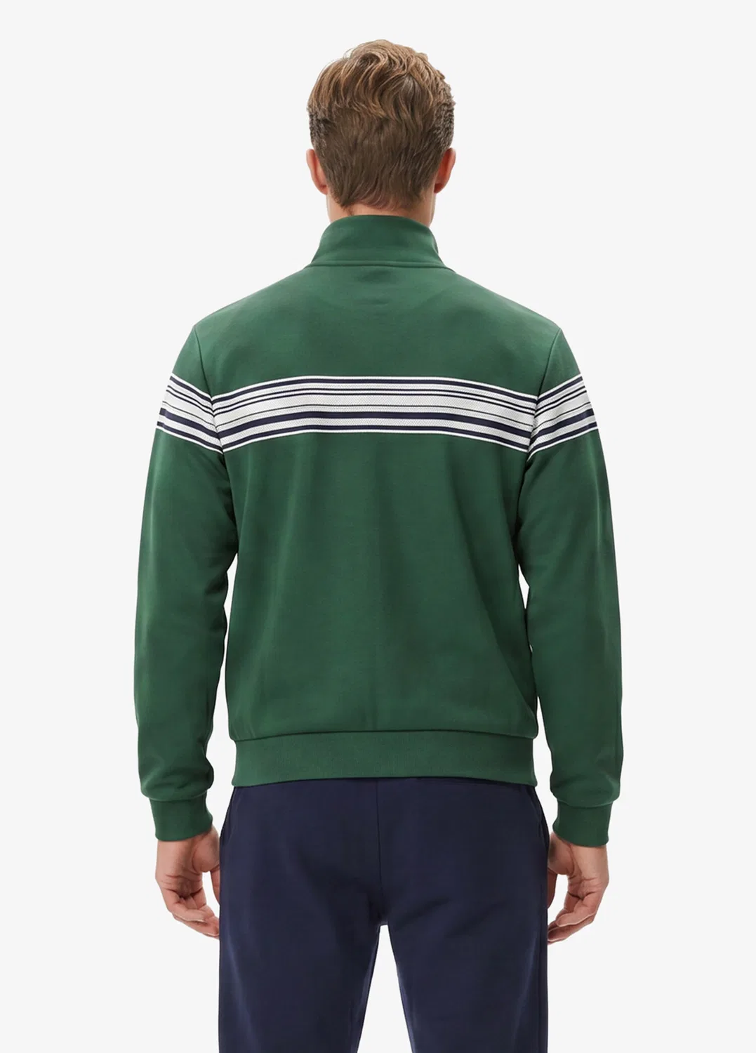 Свитшот Lacoste Color Block, зеленый — фото 2